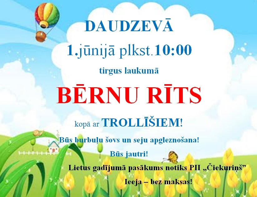 Daudzevā bērnu rīts kopā ar trollīšiem