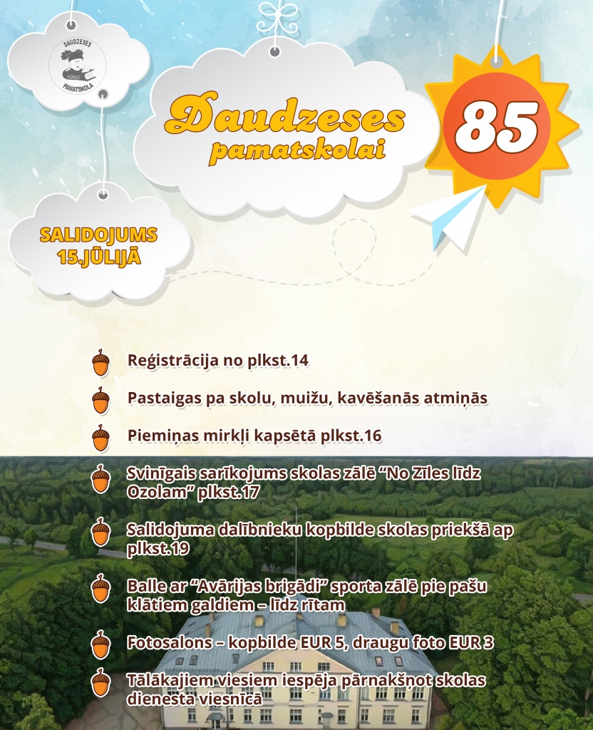 Daudzeses pamatskolas 85 gadu jubilejas salidojums