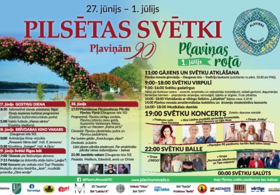 1. jūlijā Pļaviņu novada svētki