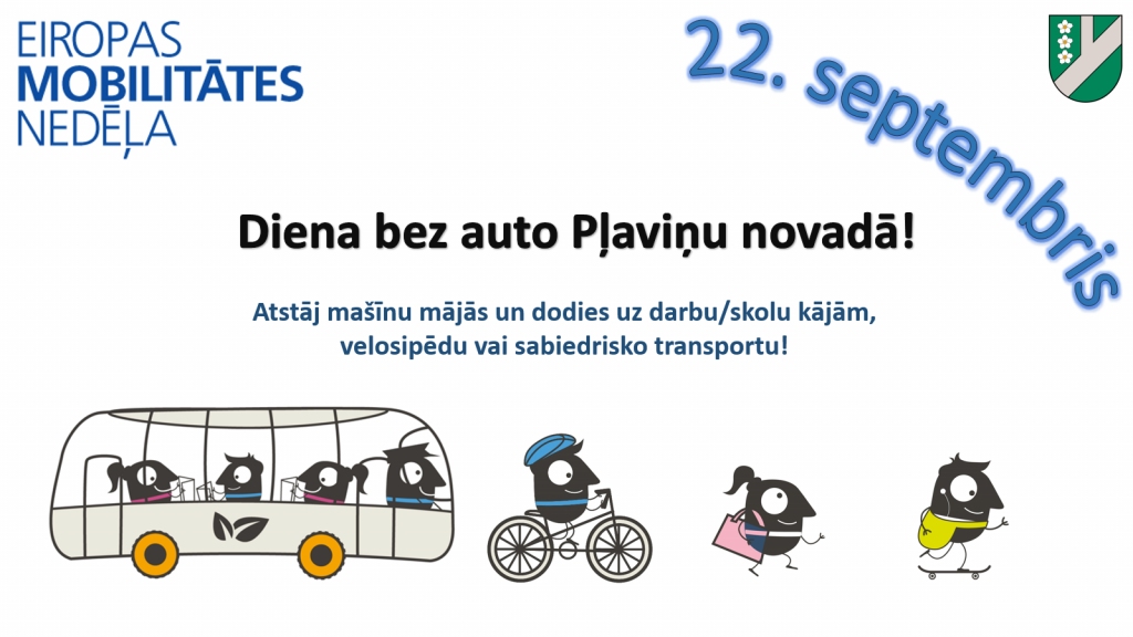 Mobilitātes nedēļa būs arī Pļaviņu novadā