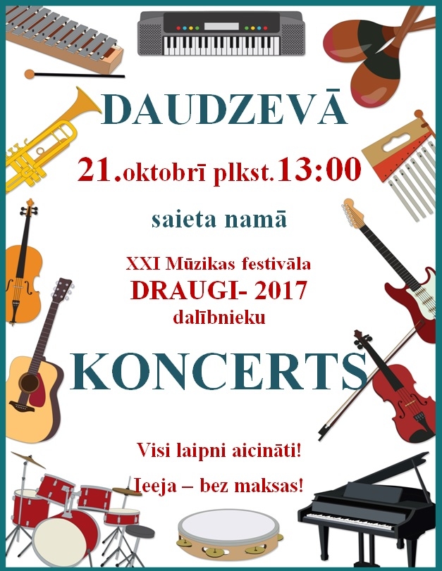 Jaunjelgavā 20. un 21.oktobrī notiks 21.mūzikas festivāls “Draugi”