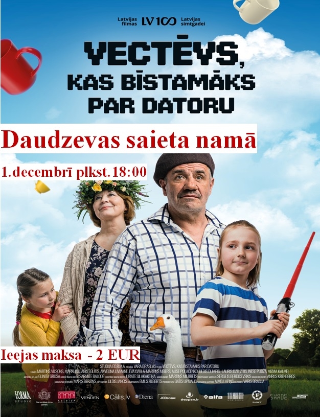 Daudzevā filma "Vectēvs, kas bīstamāks par datoru"