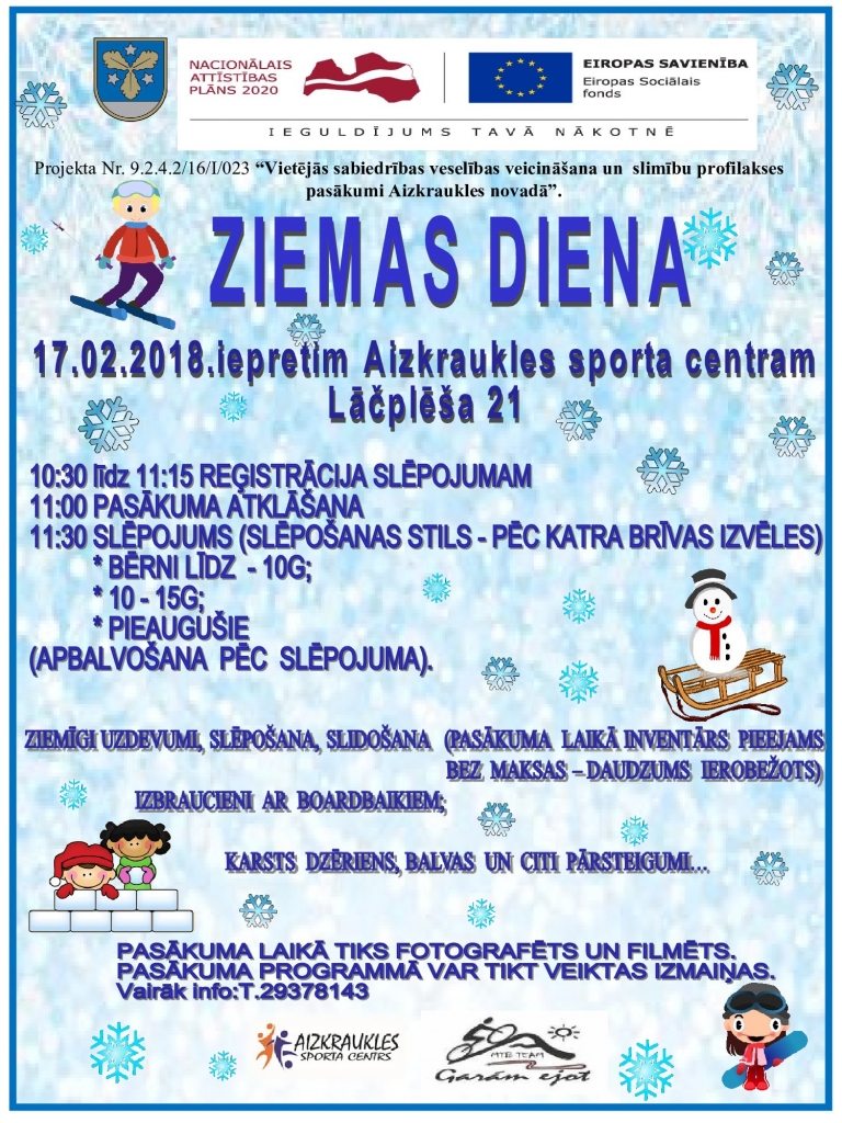 Aizkrauklē Ziemas diena