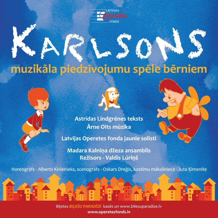 Aizkrauklē muzikāla piedzīvojumu spēle bērniem "Karlsons"