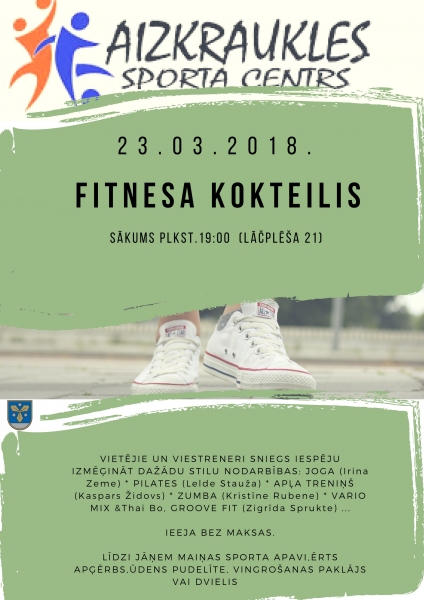 “Fitnesa kokteilis” aicina pasvīst