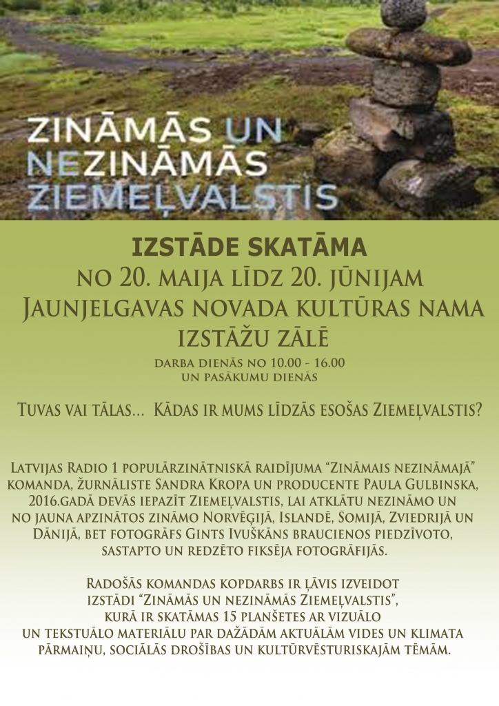 Jaunjelgavā izstāde par Ziemeļvalstīm