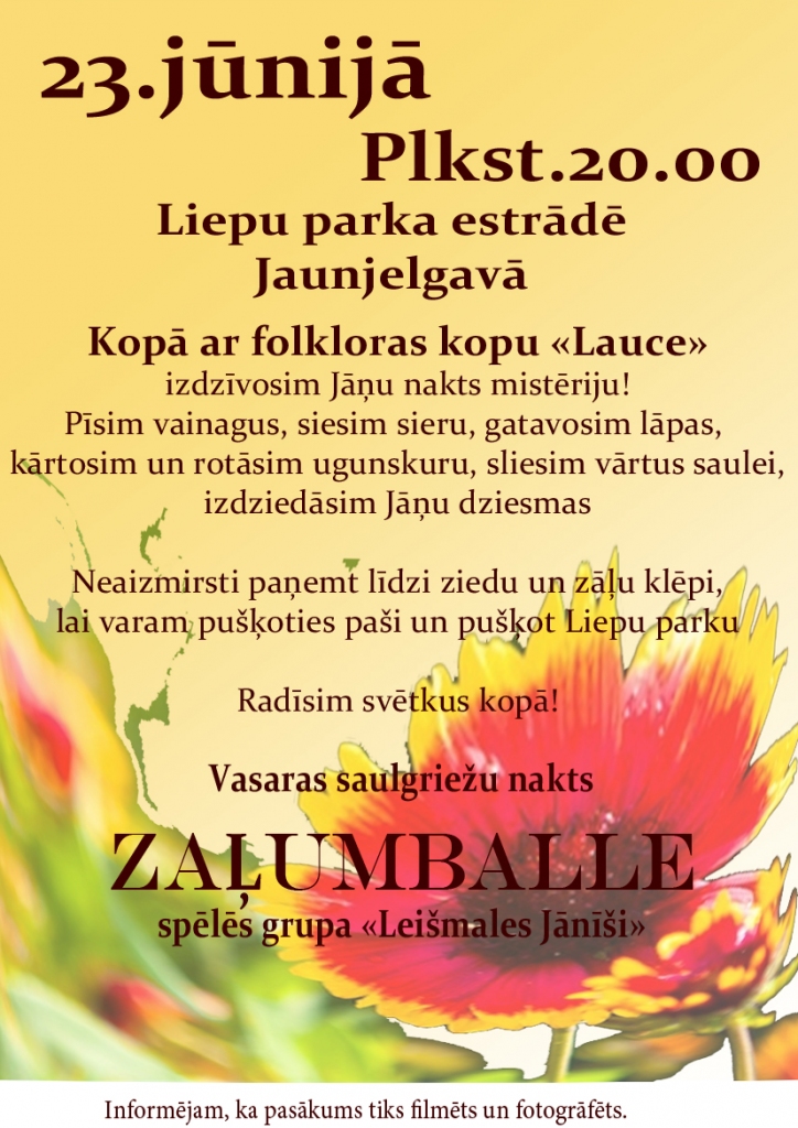 Jaunjelgavā zaļumballe