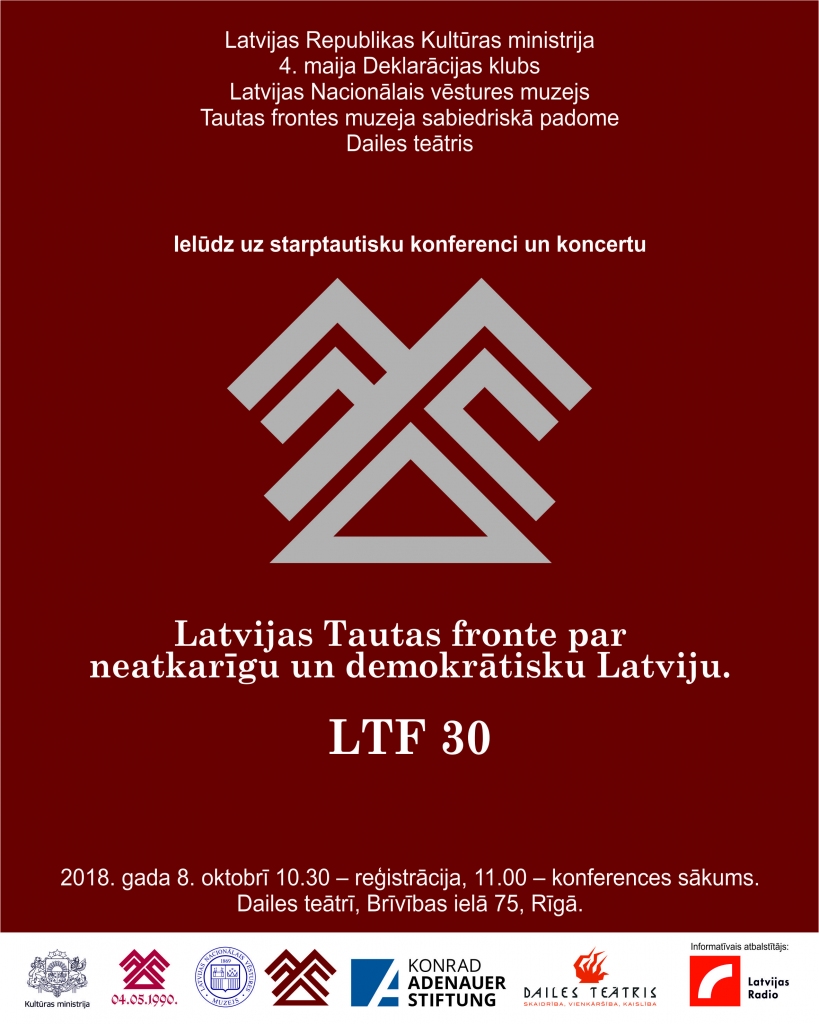 Ar konferenci atzīmēs Tautas frontes jubileju