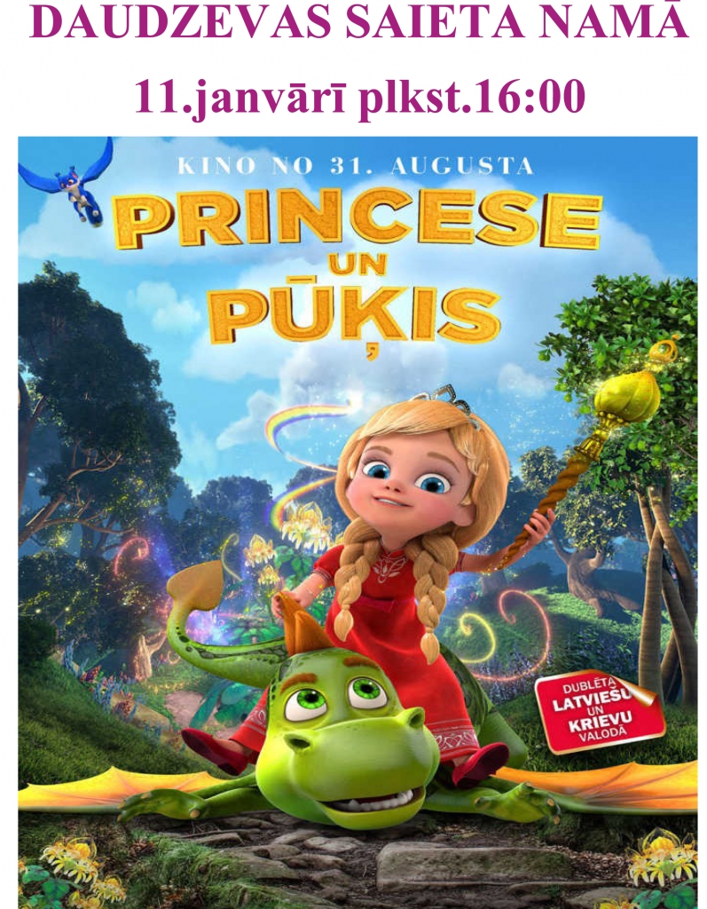 Daudzevā filma  bērniem "Princese un pūķis"