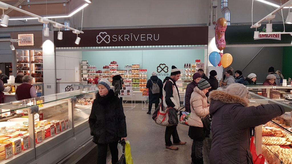 Skrīveru saldumi tagad arī Centrāltirgū