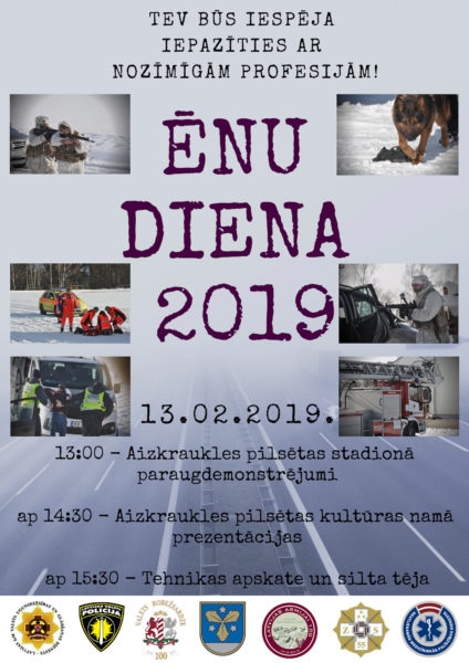 13. februārī Aizkrauklē notiks  “Ēnu dienas 2019” paraugdemonstrējumi