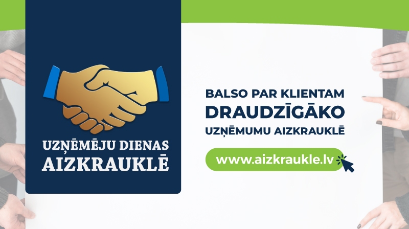 Balso par klientam draudzīgāko uzņēmēju  Aizkraukles novadā  2018. gadā!