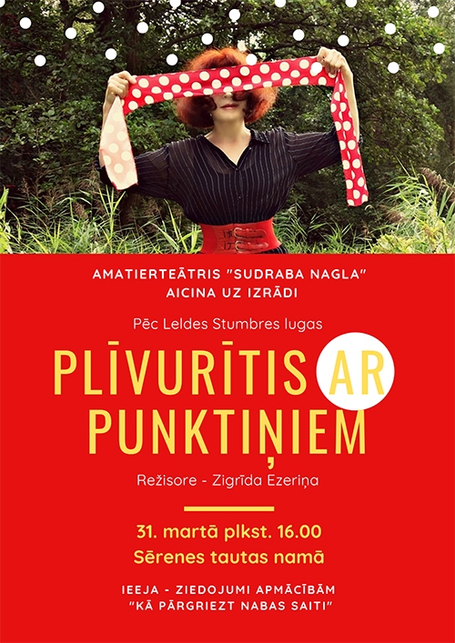 Sērenē izrāde "Plīvurītis ar punktiņiem"