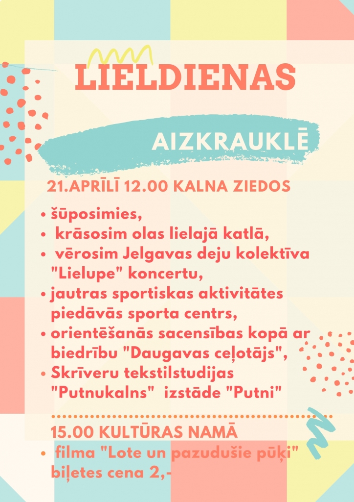 Aizkrauklē Lieldienu svinēšana