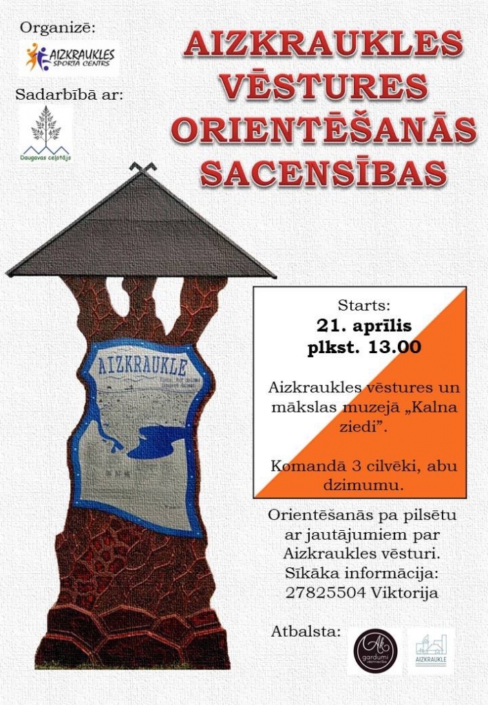 Aizkrauklē orientēšanās sacensības