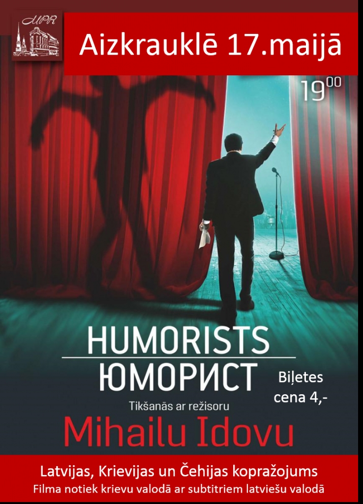 Aizkrauklē filma "Humorists"