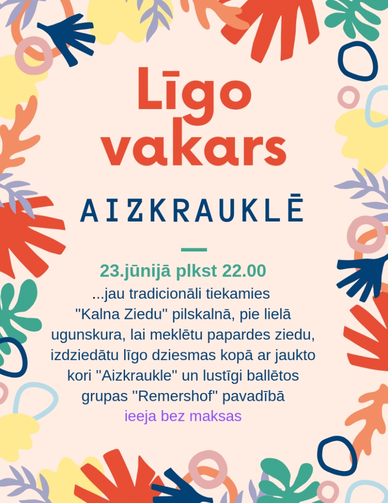 Aizkrauklē Līgo vakars