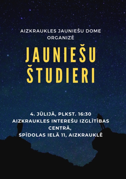 Aizkrauklē jauniešu sanāksme