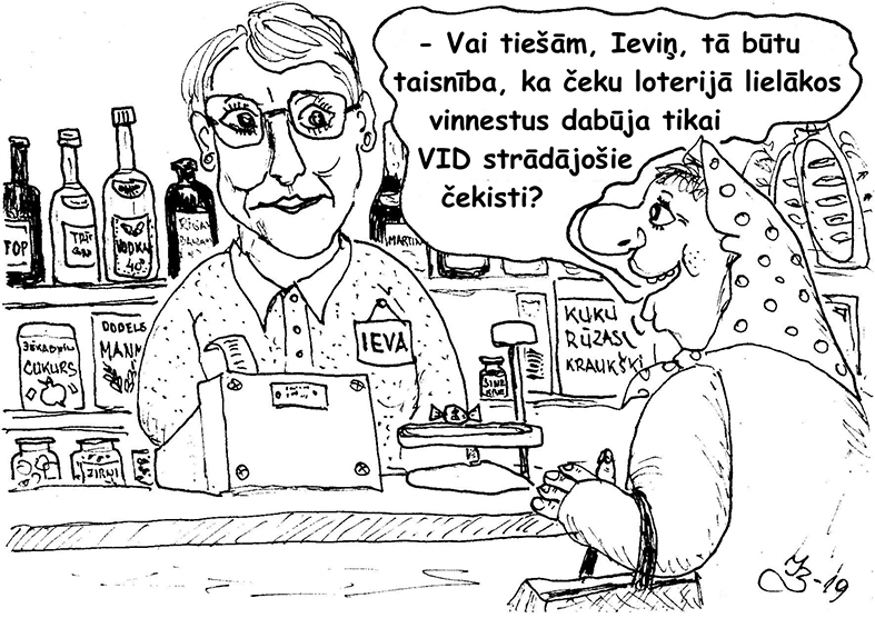 Induļa Bukas karikatūra