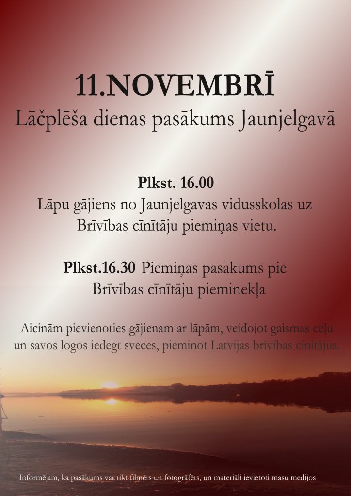 Jaunjelgavā Lāčplēša dienas pasākums