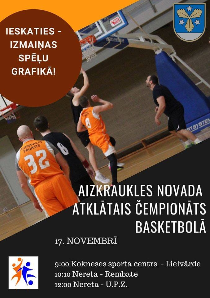 Aizkraukles novada atklātais čempionāts basketbolā