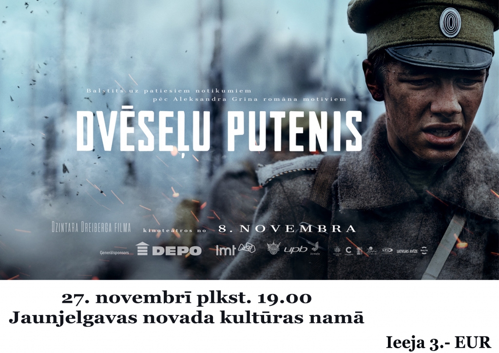 Jaunjelgavas novada kultūras namā filma "Dvēseļu putenis"