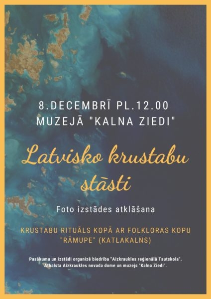 Aizkrauklē fotoizstādes “Latvisko krustabu stāsti” atklāšana