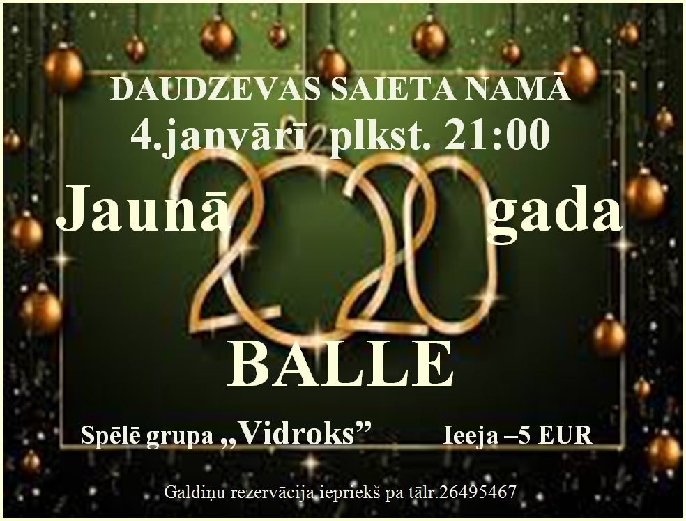 Daudzevā Jaunā gada balle