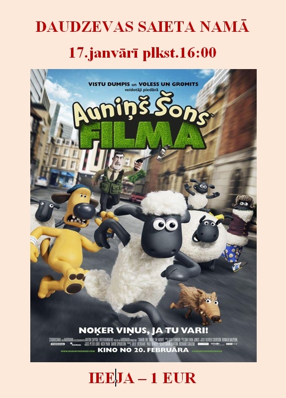 Daudzevā filma "Auniņš Šons"