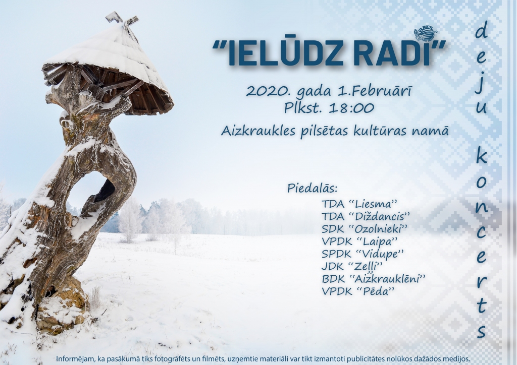 Aizkrauklē koncerts "Ielūdz "Radi""