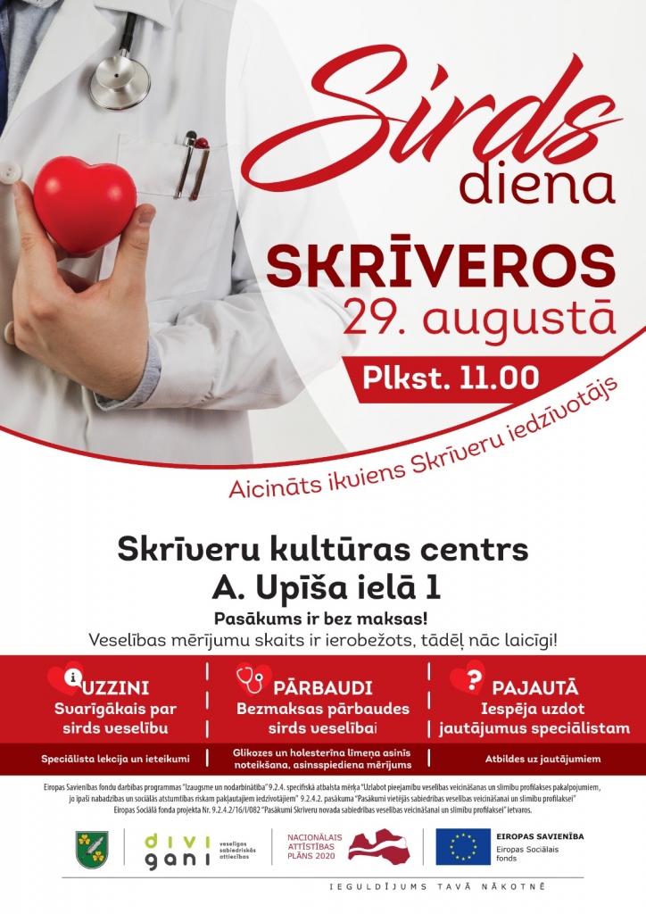 Skrīveros Sirds dienas pasākums