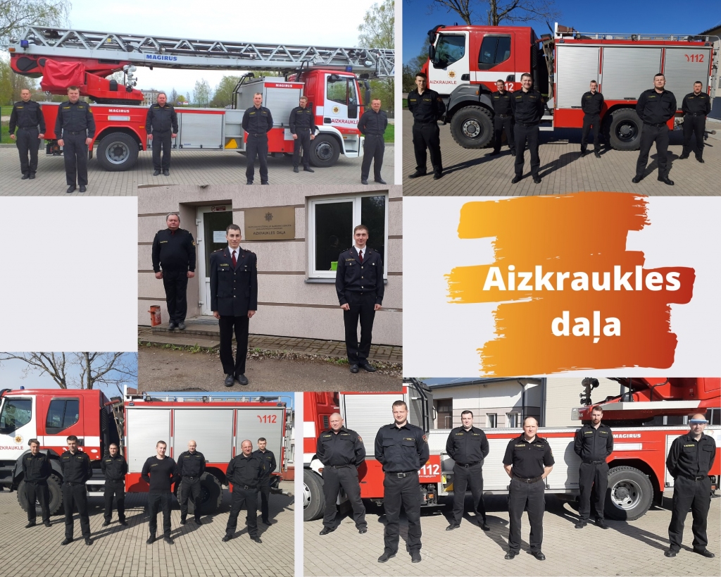 Apbalvo VUGD Aizkraukles daļas amatpersonas