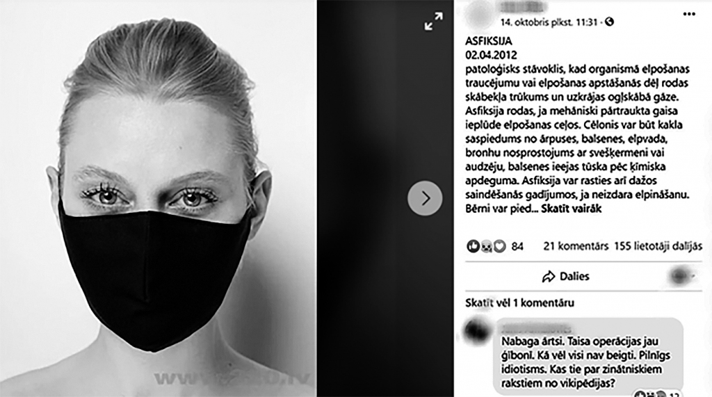 Pareizi lietota nerada draudus veselībai jeb meli un mīti par sejas maskām