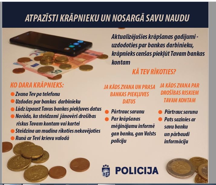 Policija brīdina par jaunu krāpšanas veidu