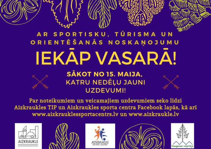 Aizkrauklē notiks spēle “IEKĀP VASARĀ!”