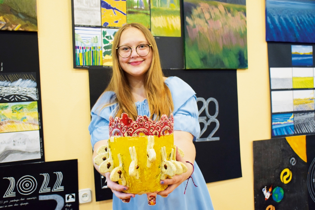 Mākslas skolas audzēkņi rada lieliskus darbus
