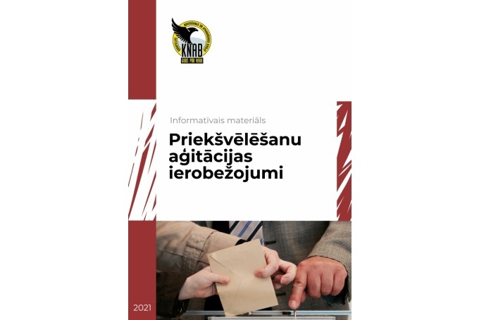 KNAB atgādina: 4. un 5. jūnijā priekšvēlēšanu aģitācija ir aizliegta