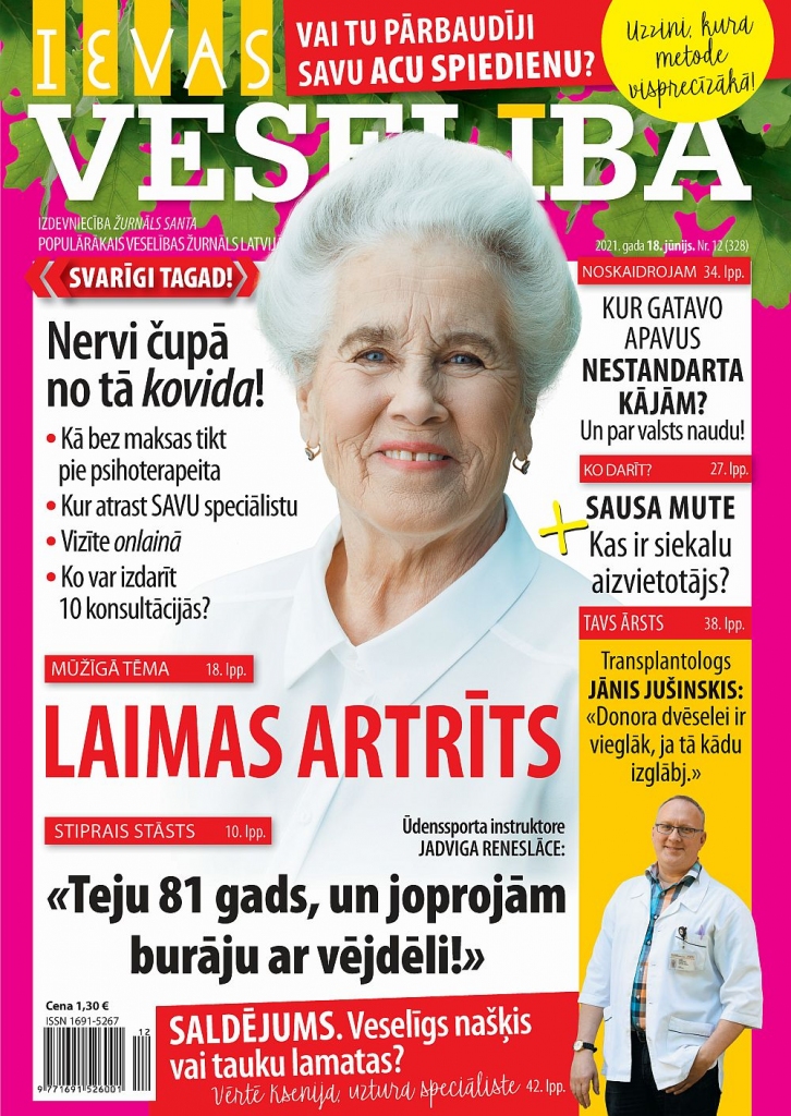 Lasi jaunajā ‘‘Ievas Veselībā”!