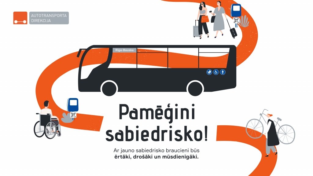 Kampaņā “Pamēģini sabiedrisko!” piecās maršruta tīkla daļās mūsdienīgi autobusi