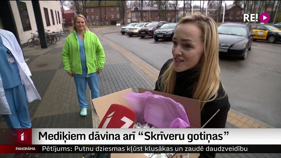 Mediķiem dāvina Skrīveru konfektes